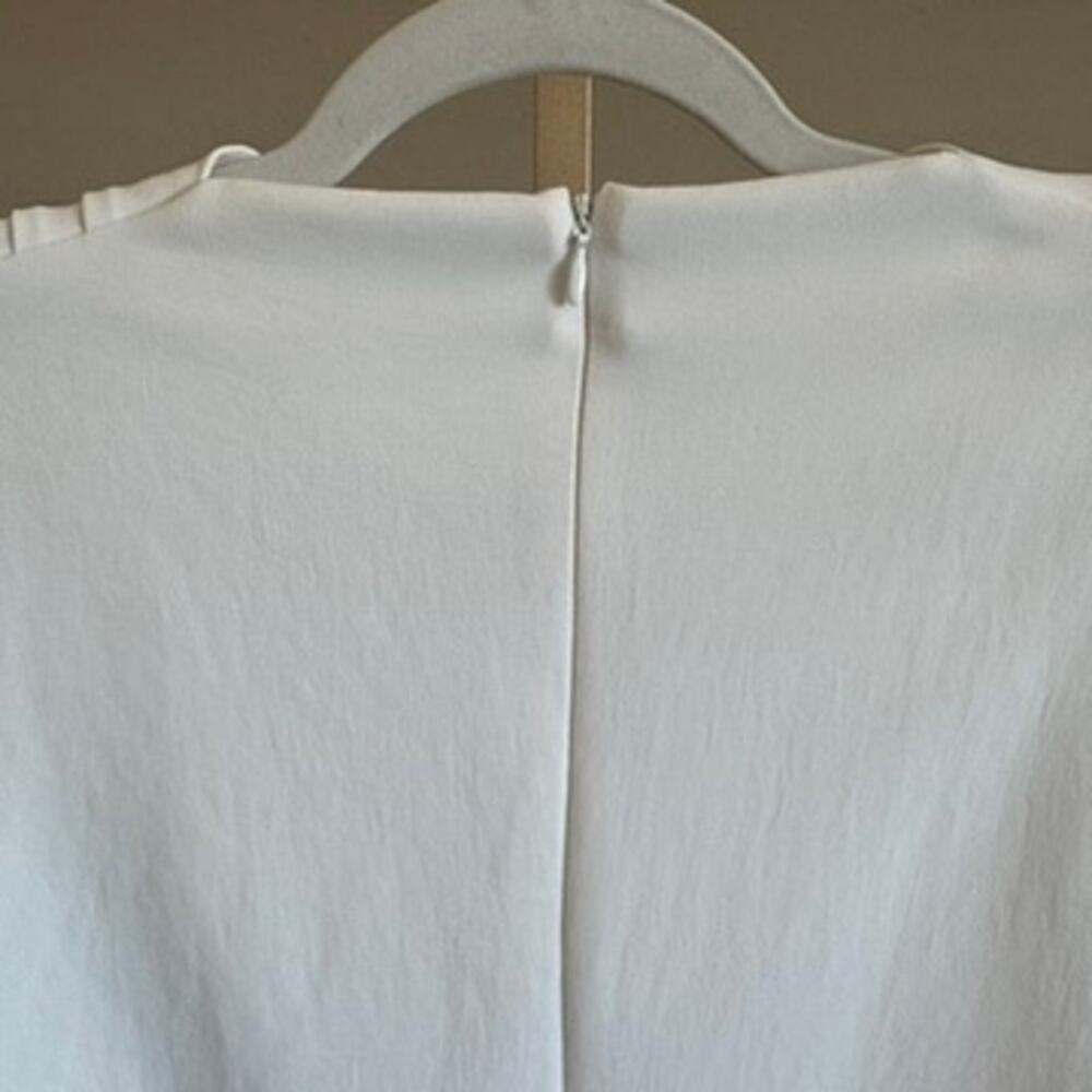 Zara Draped Mini Dress White NWT Size M Paris Purchase - Picture 6 of 7